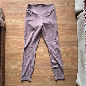 Lululemon Wunder Under (25”) Brown Tonal Pinstripe